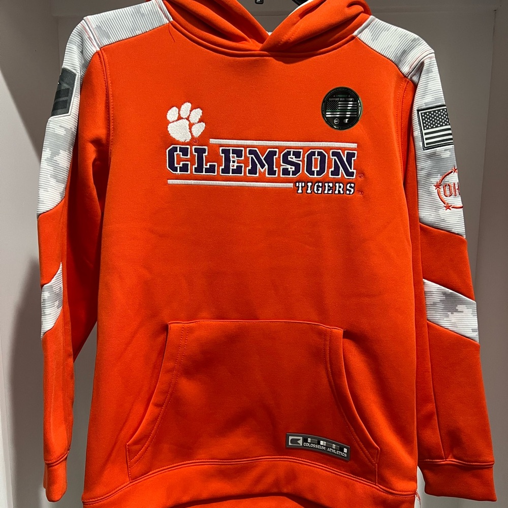 Youth Colosseum Orange Clemson Tigers OHT Military Appreciation Cyclone Digital